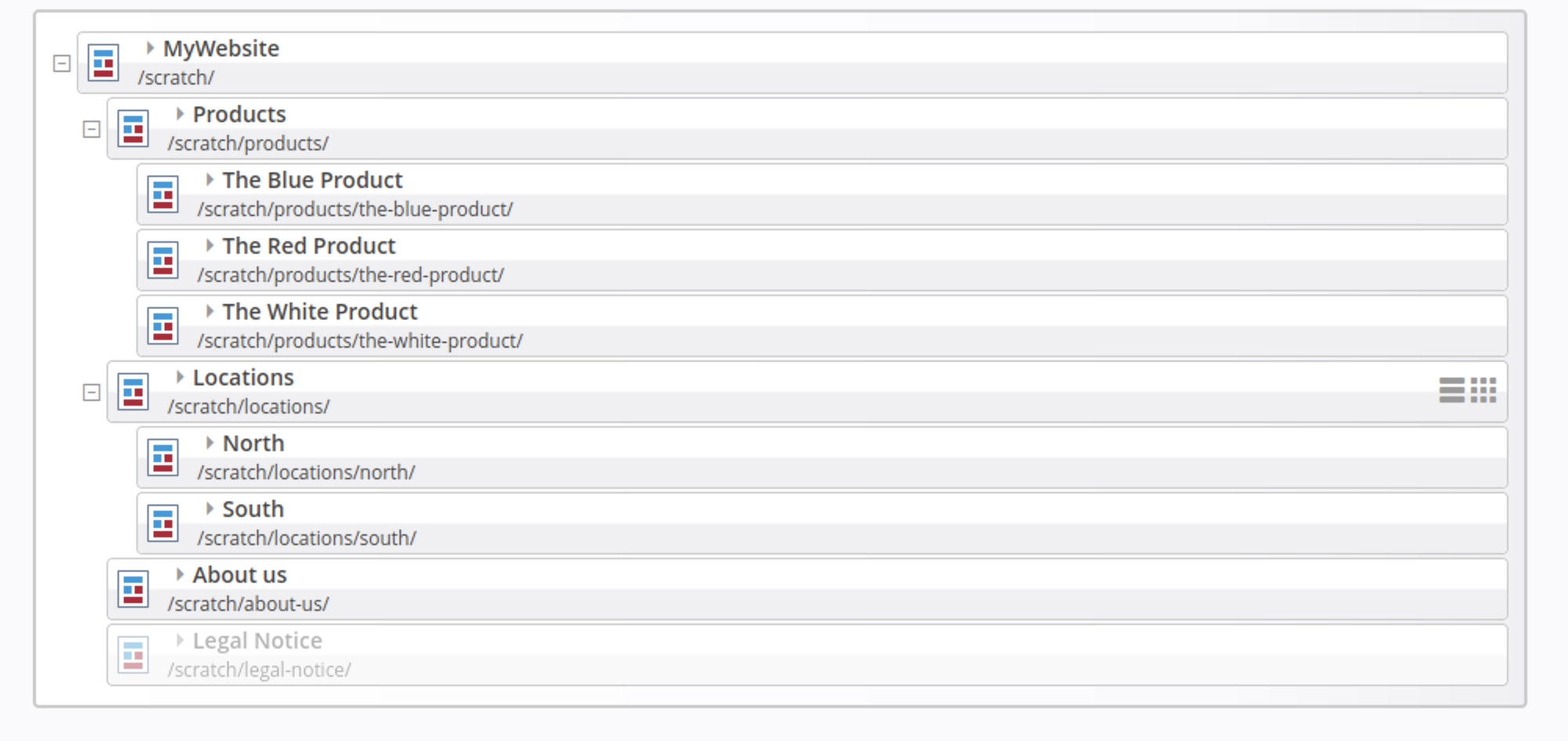 Hidden sitemap entry in the Sitemap Editor